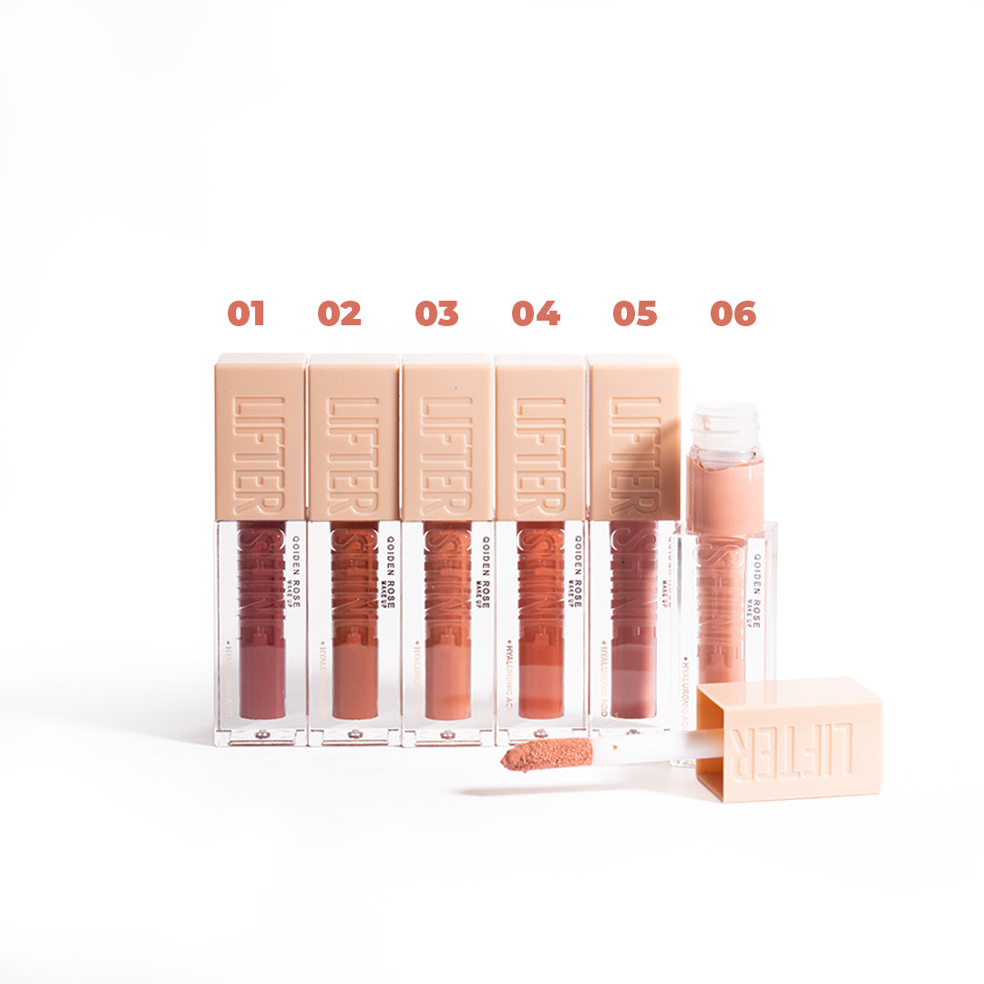 Matte Lip Gloss + Hyaluronic Acid By QOIDEN ROSE