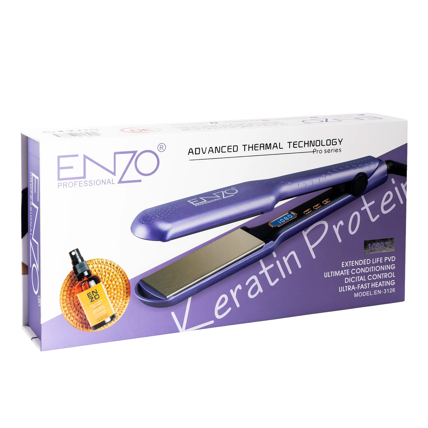 Hair Straightener With Serum EN-3126 By ENZO