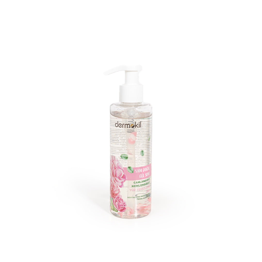 Rose Water Moisturizing Facial Cleansing Gel 200ml By DERMOKIL