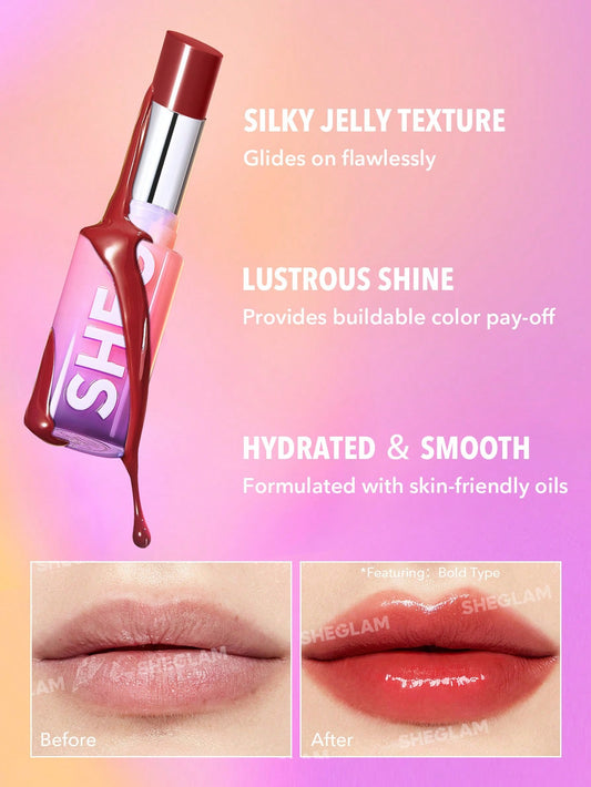 روج أصلي بلمعة Original Mirror Kiss High-Shine Lipstick-High Key By Sheglam
