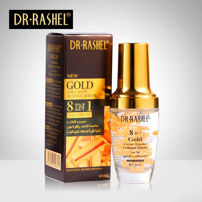 سيروم للبشرة بخلاصة الذهب والكولاجين ٨ في ١ من Dr Rashel