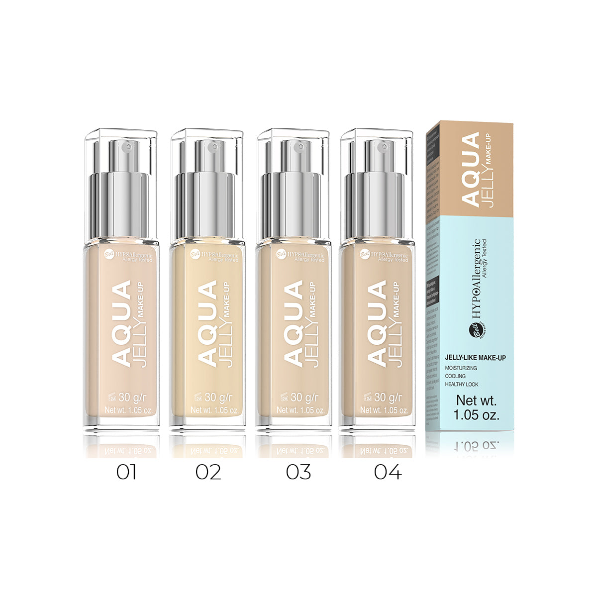 Original Aqua Jelly Make-up Foundation By Bell Hypoallergenic