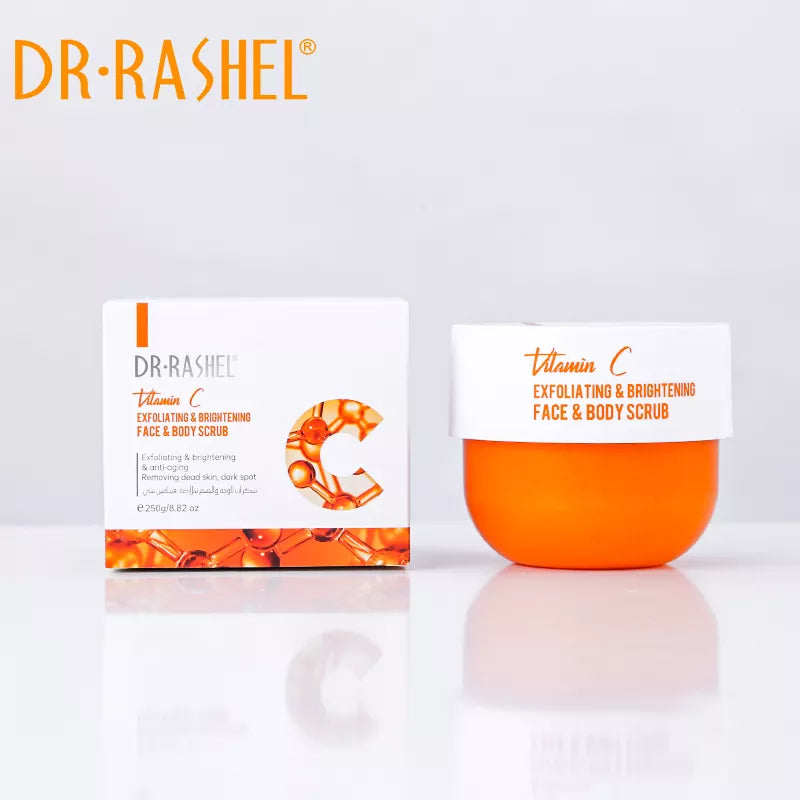 سكراب للوجه والجسم بخلاصة فيتامين سي من Dr Rashel