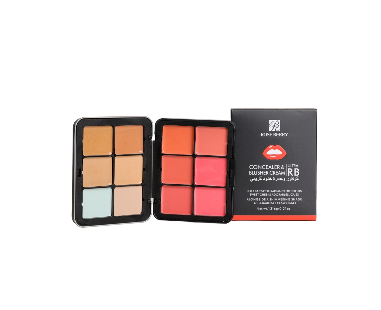 Concealer & Blusher Cream Palette By Rose Berry