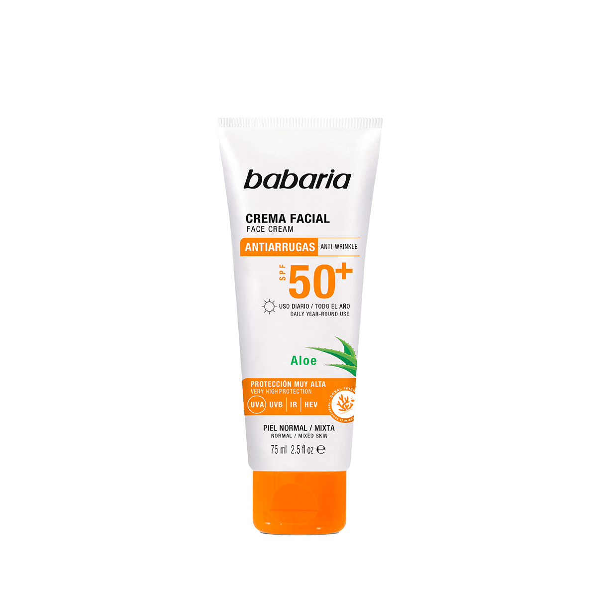 Aloe Vera Face Cream SPF50+ By Babaria
