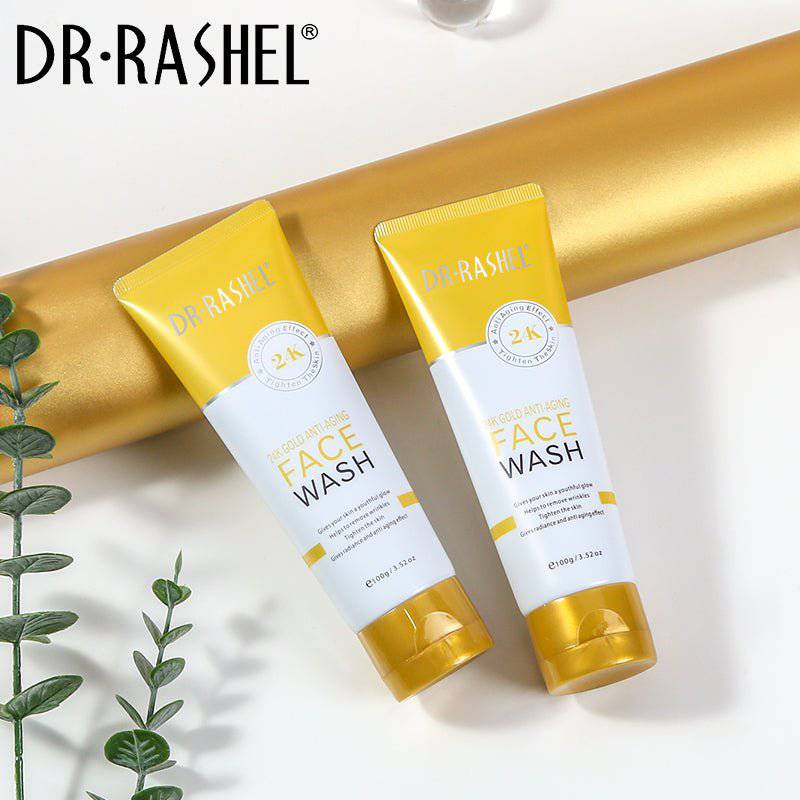 غسول الوجه بخلاصة الذهب عيار ٢٤ المضاد للشيخوخة من Dr Rashel