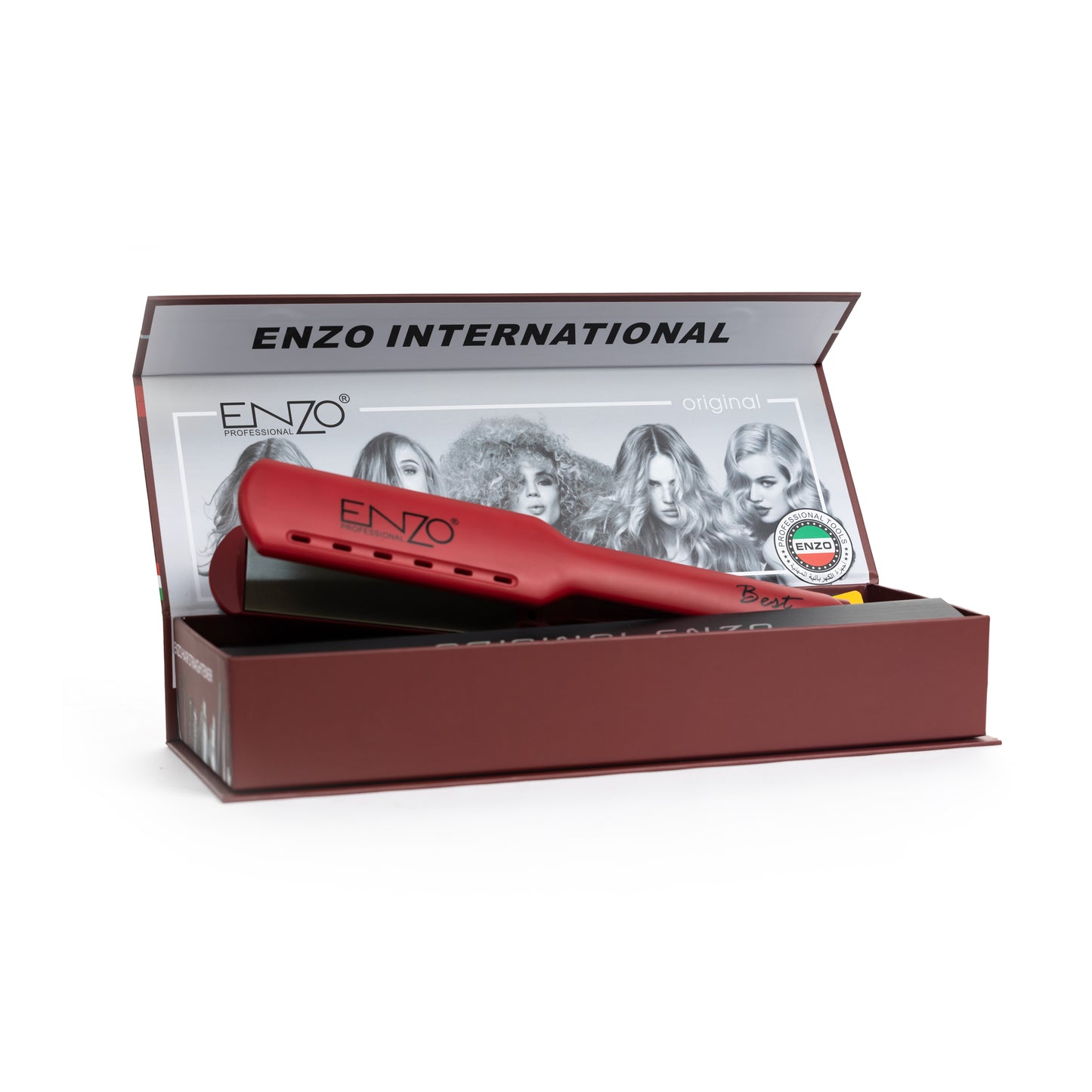 Original Enzo High Temperature Salon Hair Straightener EN-3337