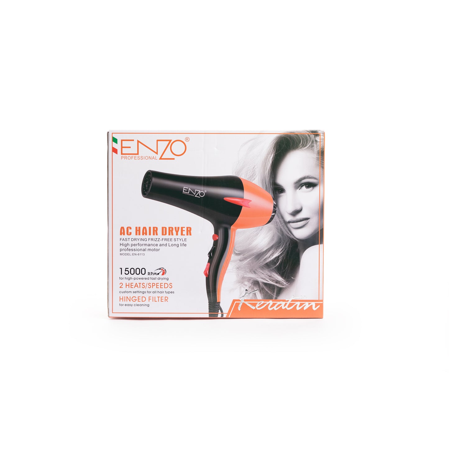 Original Enzo AC Hair Dryer EN-6113