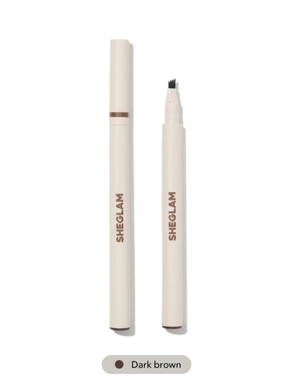 قلم رسم الحواجب Sheglam Feather Better Liquid Eyebrow Pencil-Dark Brown