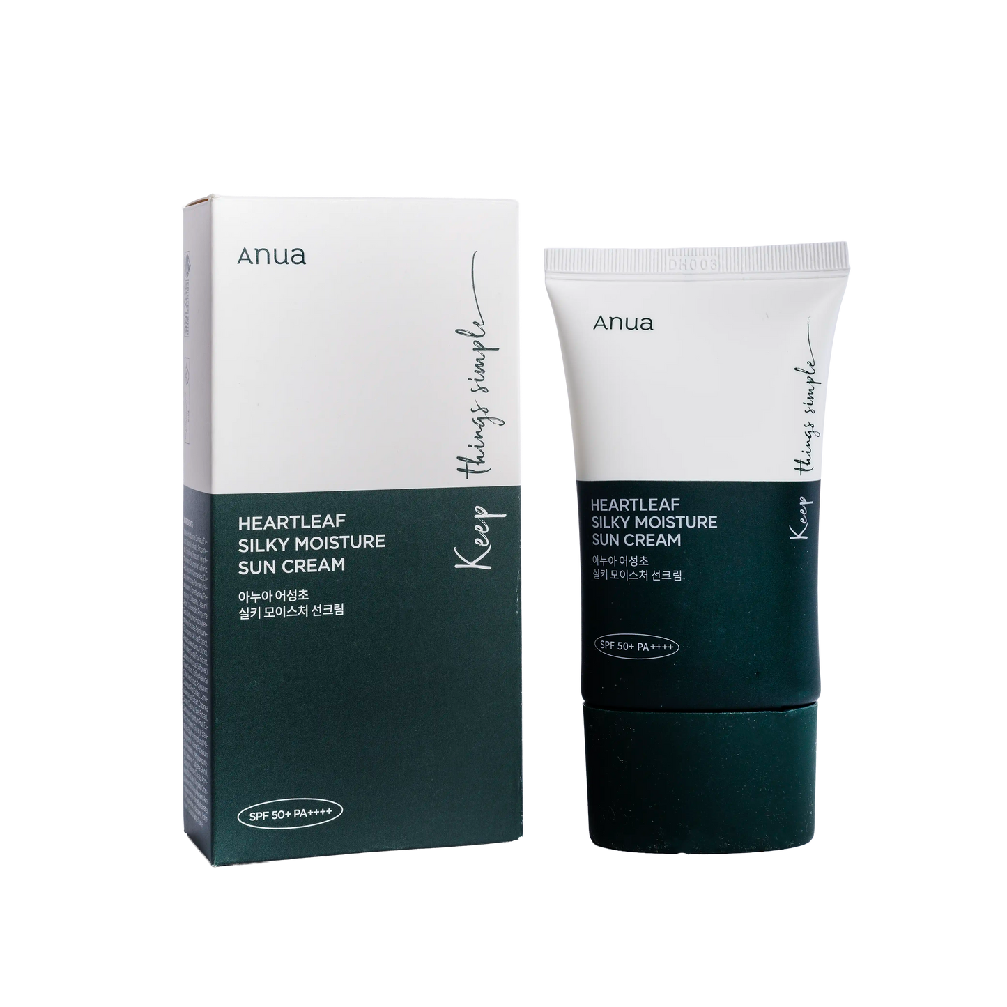 Heartleaf Silky Moisture Sun Cream SPF50+ PA++++ By ANUA