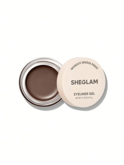 محدد عيون أصلي Sheglam Intensify Smudge-Proof Eyeliner Gel-Brown