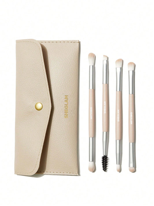 فراشي العيون أصلي Sheglam Glam 101 Eye Essential Brush Set With Bag