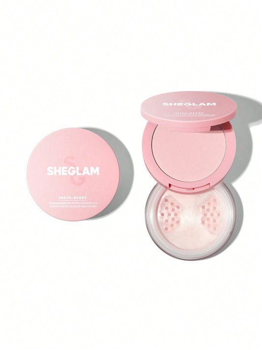 Insta-Ready Face & Under Eye Setting Powder Duo By SHEGLAM بودرة أصلية