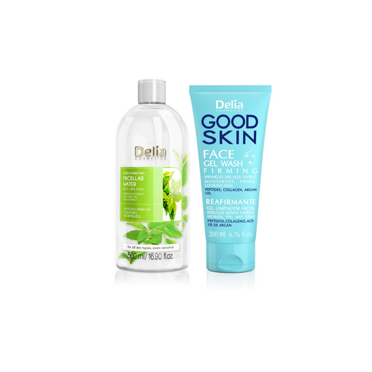 Original Green Tea Micellar Water + Face Gel Wash By Delia