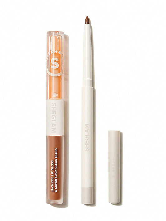 Soft 90's Glam Lip Liner And Lip Duo Set By Sheglam جلوس ومحدد شفاه أصلي