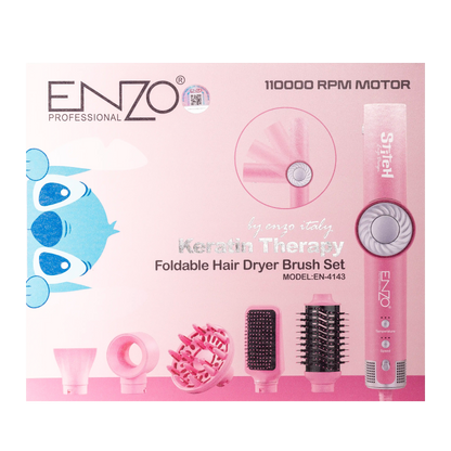5 in 1 Foldable Hair Dryer Set EN-4143 Set By ENZO