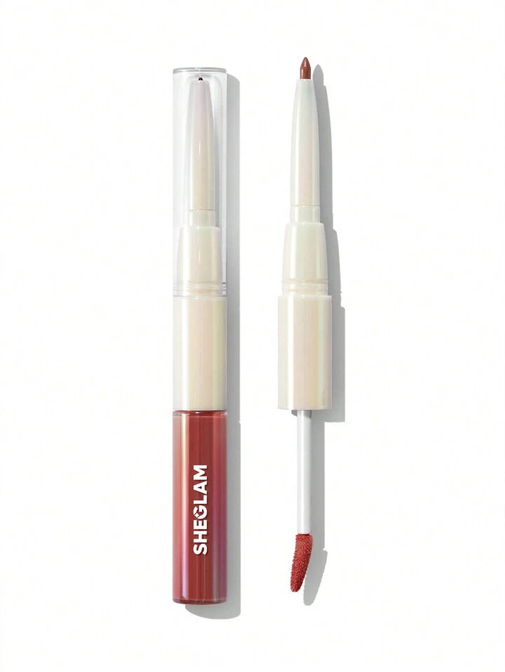 جلوس Sheglam 2in1 Lip Set Lip Liner&Lip Gloss Judgey Much