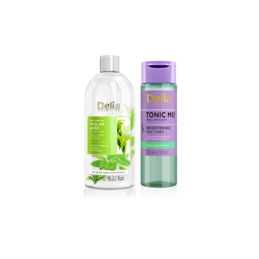 Original Green Tea Micellar Water + Brightening Face Toner By Delia