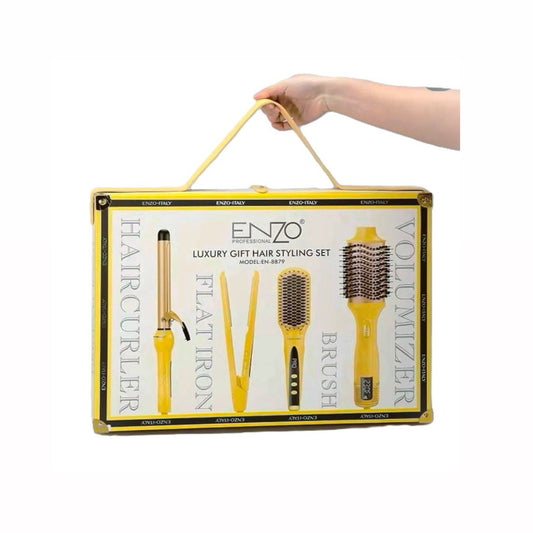 4 Piece Luxury Gift Hair Styling Set En-8879 By ENZO