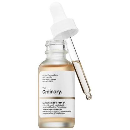 The Ordinary Lactic Acid 10% + HA 2%.