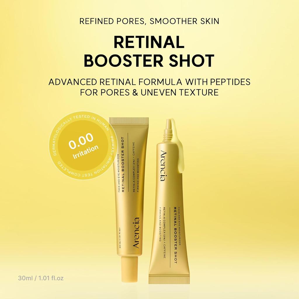 Arencia Retinal Booster Shot Face & Eye Moisturizer, 30ml