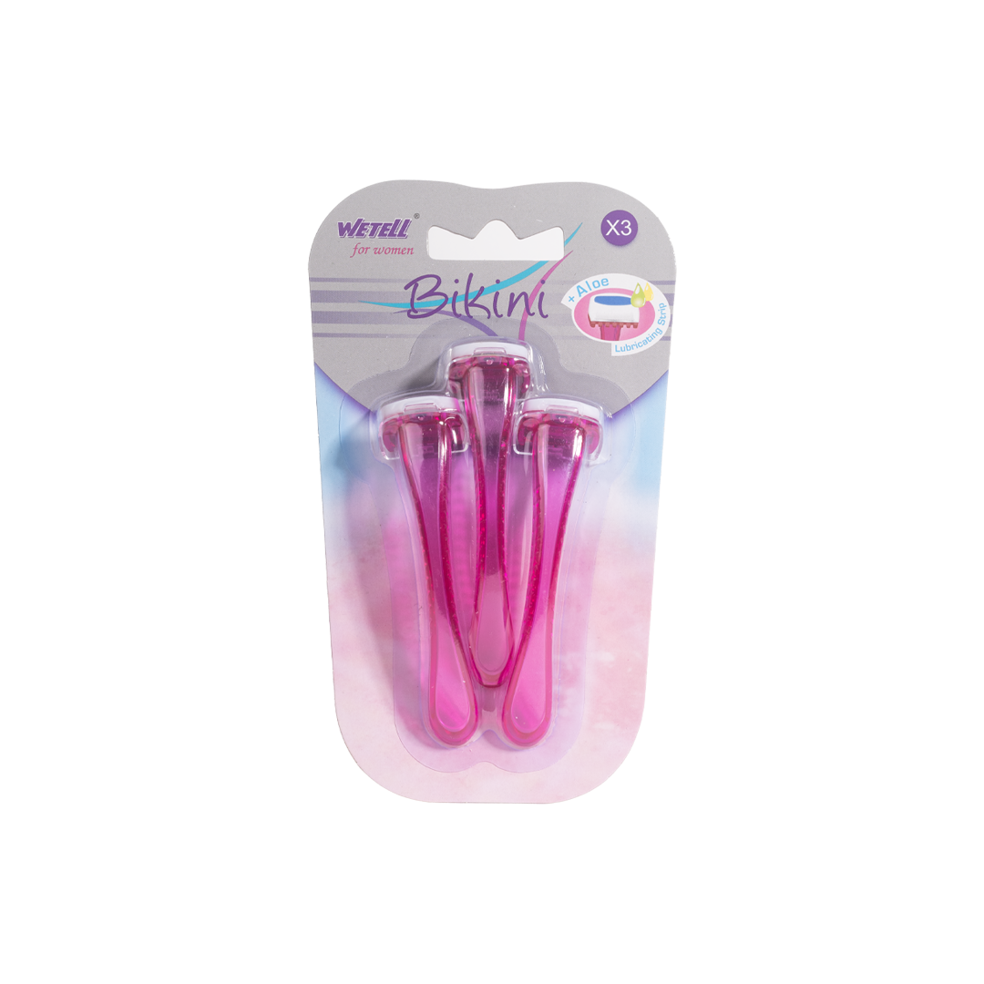 Bikini Blades With Aloe Vera Strip By Wetell