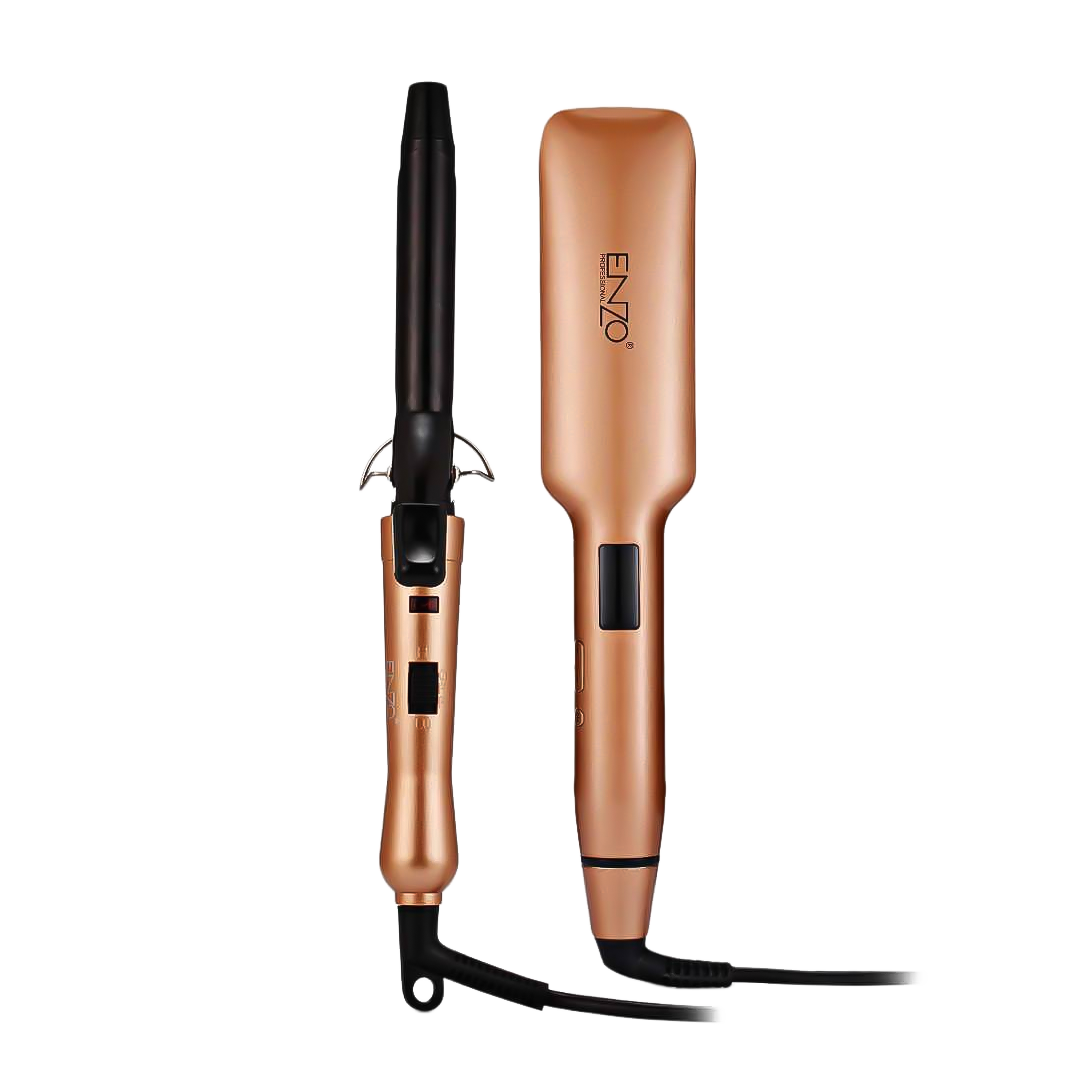 2 in 1 hair straightener and curler En-3888W By ENZO