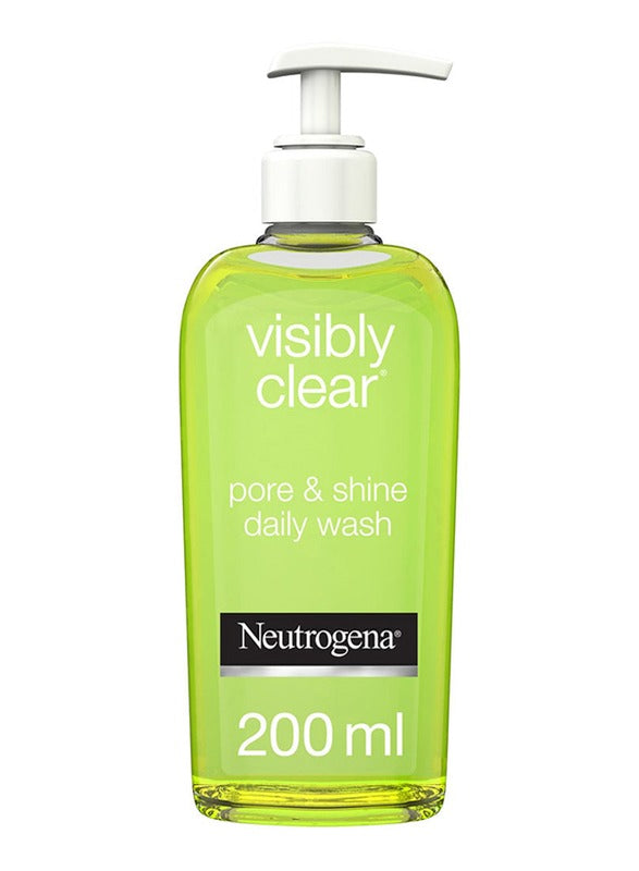 غسول Neutrogena Visibly Clear Pore&Shine Daily Wash 200Ml