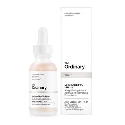 The Ordinary Lactic Acid 10% + HA 2%.