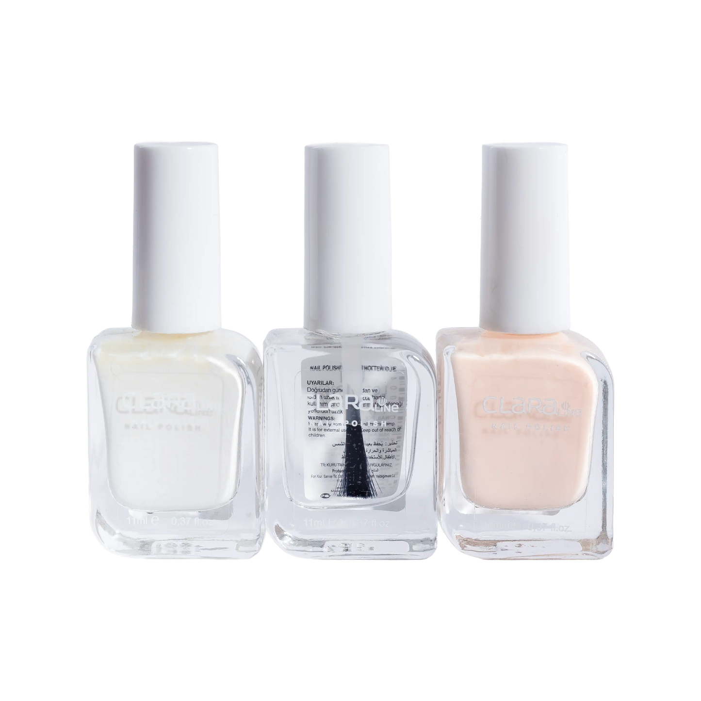 Nail Polish French 3 in 1 Set By CLARALINE