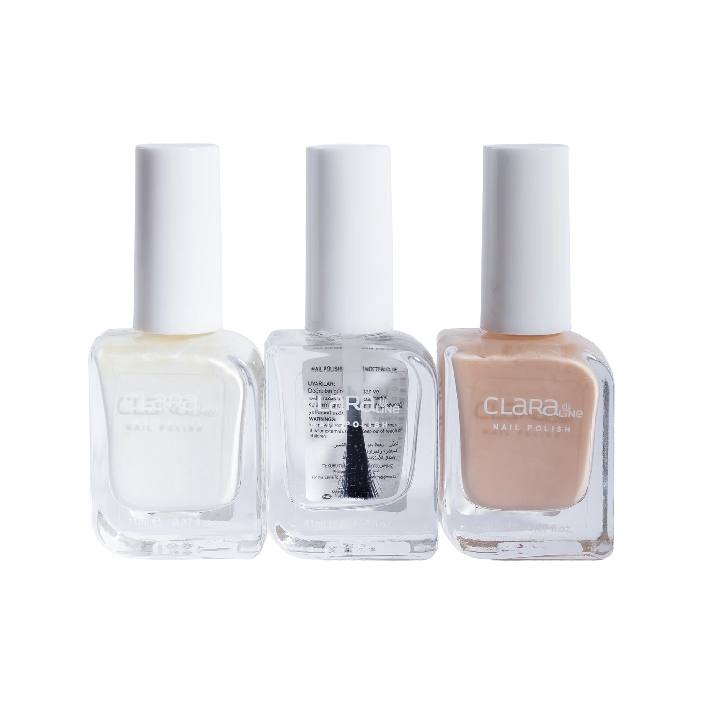 Nail Polish French 3 in 1 Set By CLARALINE