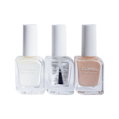 Nail Polish French 3 in 1 Set By CLARALINE
