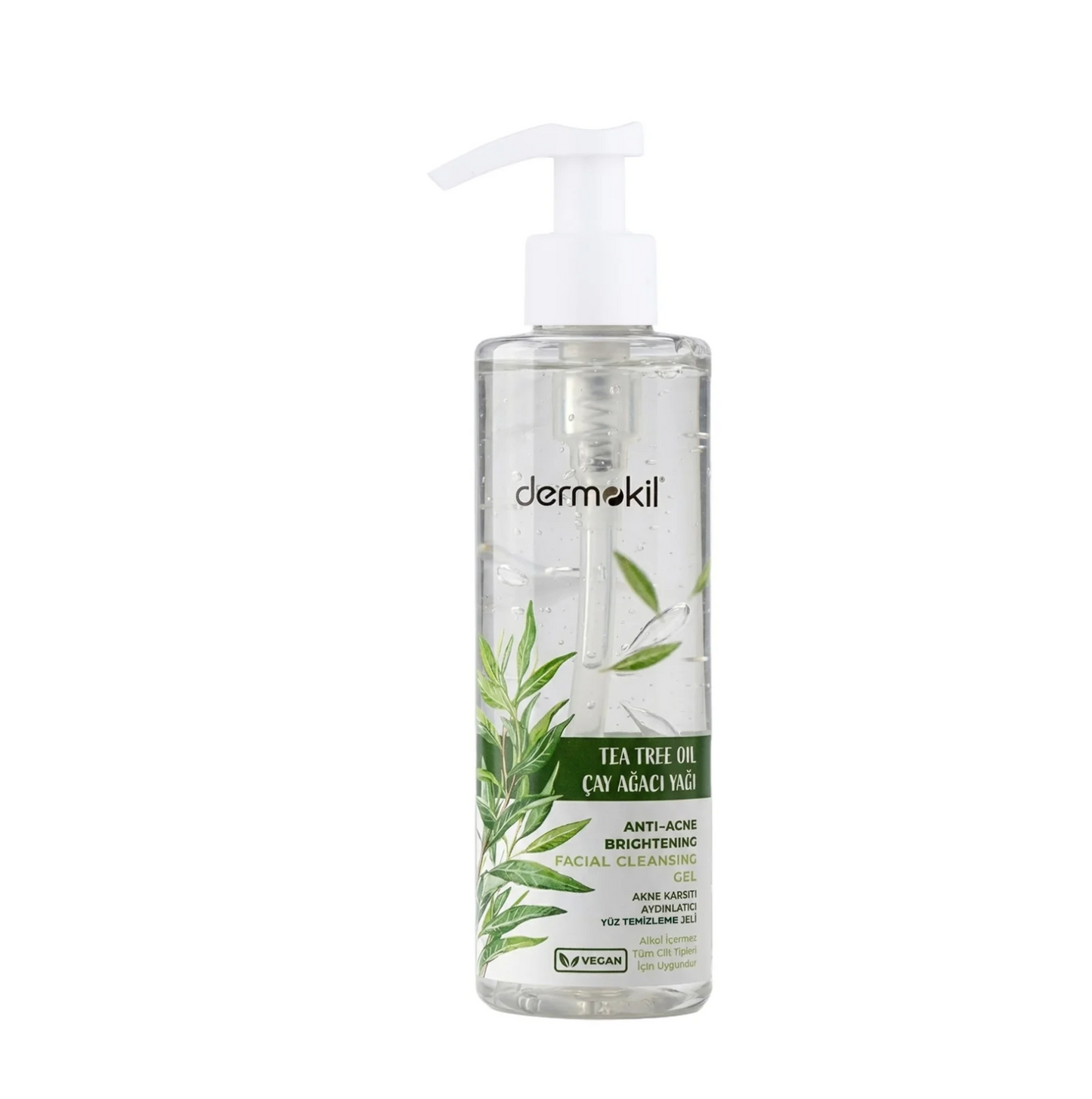 Tea Tree Oil Anti-Acne Facial Cleansing Gel By DERMOKIL