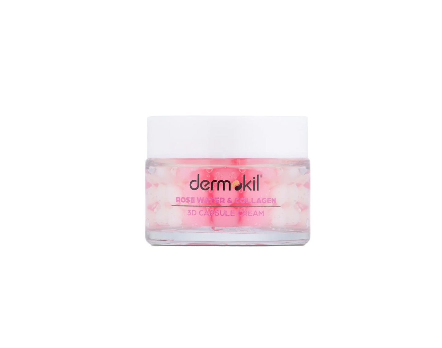 100% Natural Rose Water Revitalizing Renewing 3D Capsule Cream By DERMOKIL