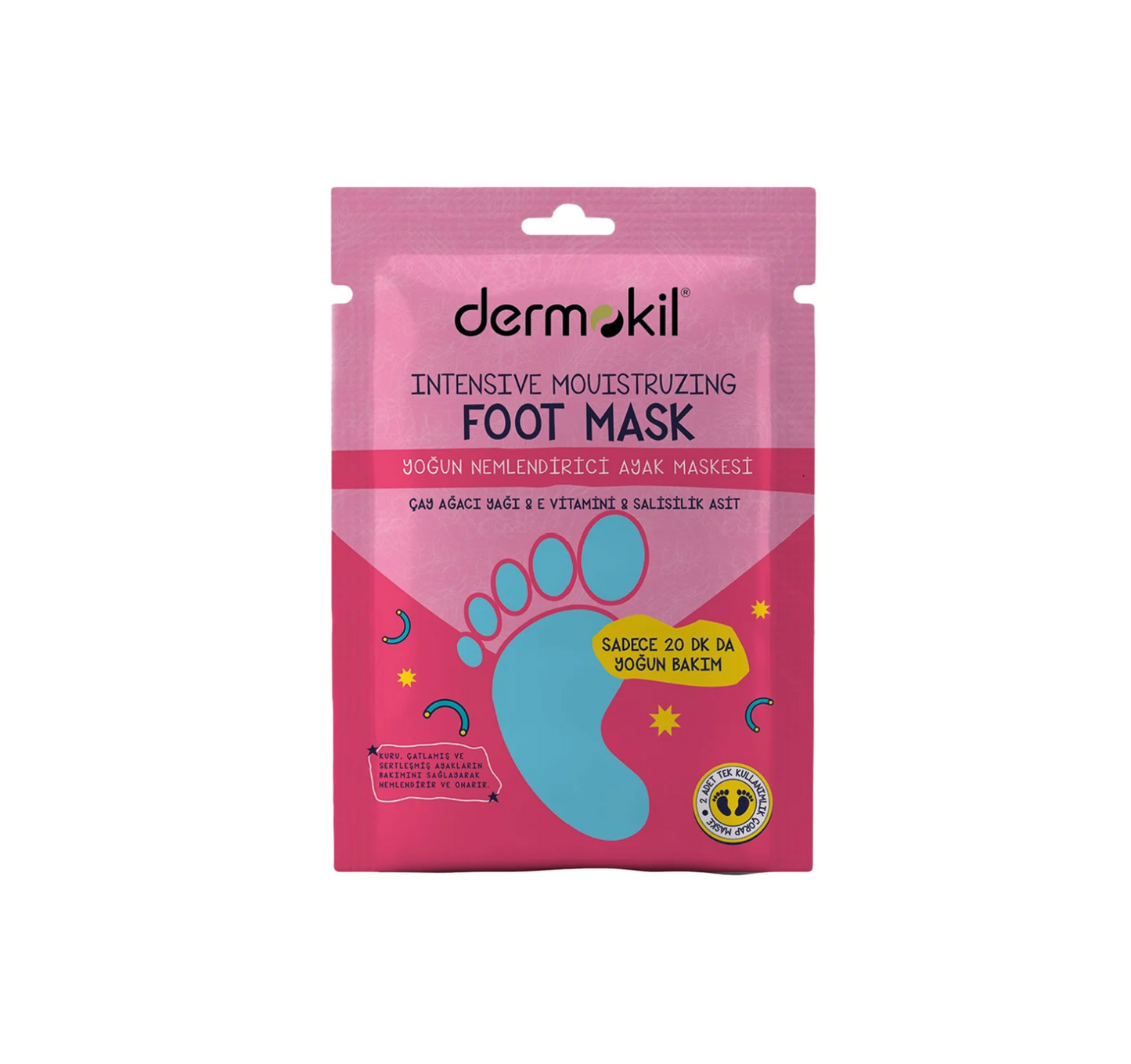 Intensive Moisturizing Foot Mask By DERMOKIL
