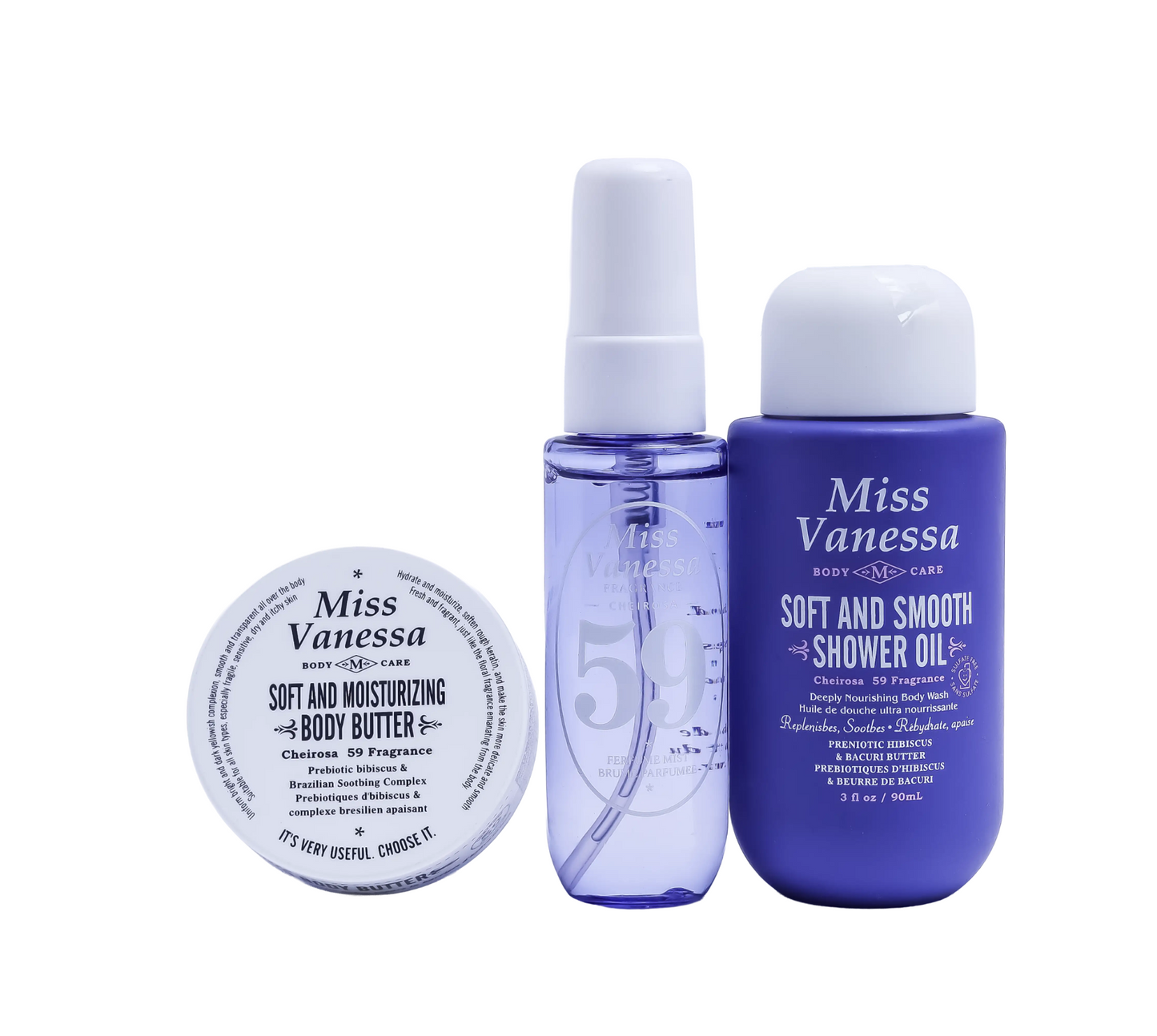 3 Pcs Beauty Bag By Miss Vanessa