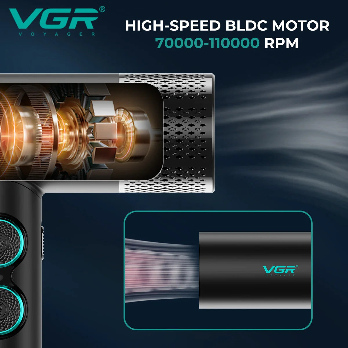 Professional Hair Dryer V-401 By VGR