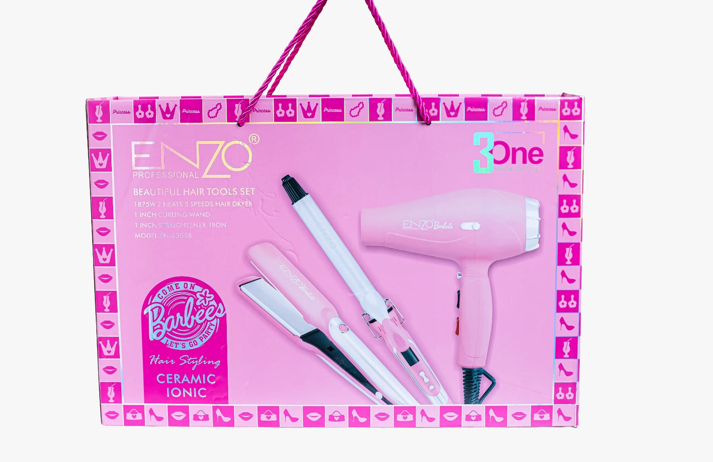 3 in 1 Beautiful Hair Tools Set En-6305B By ENZO