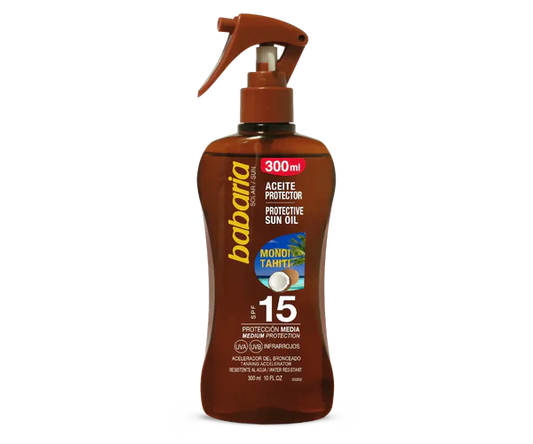 Tahiti Protection Oil Spray SPF15  300ml By Babaria