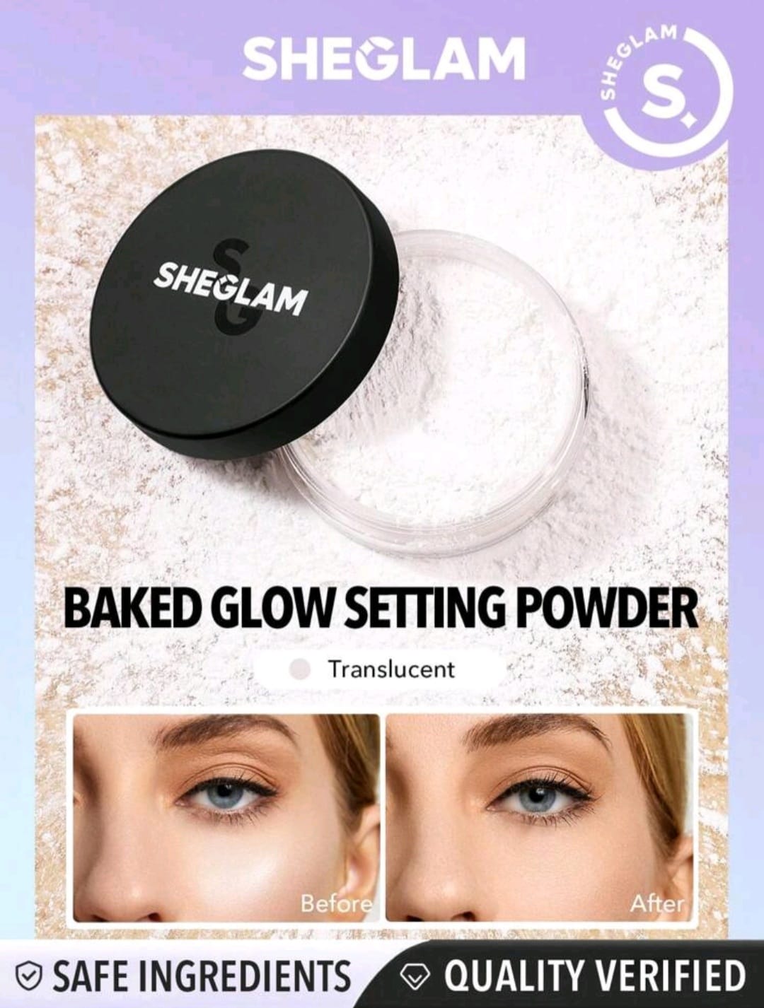 لوس باودر أصلي Sheglam Baked Glow Setting Powder