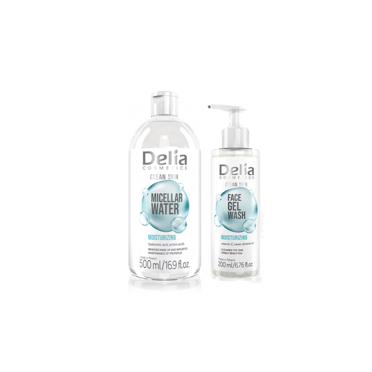 Original Micellar Water + Face Gel Wash By Delia