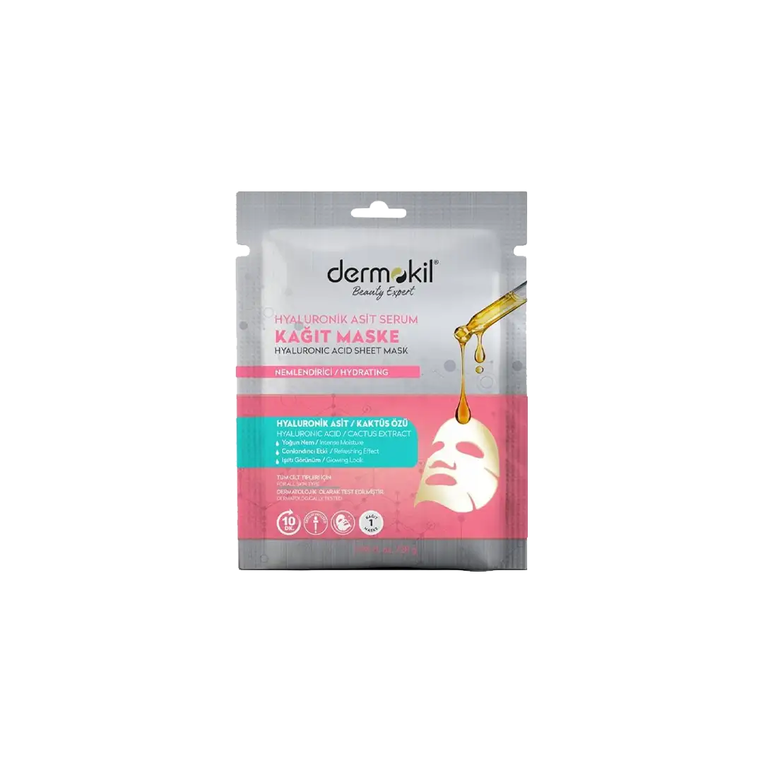 Hyaluronic Acid Serum Sheet Mask By DERMOKIL