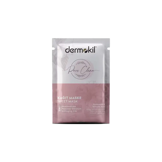 Pure Clean 3 in 1 Cleansing & Revitalizing Sheet Mask By DERMOKIL