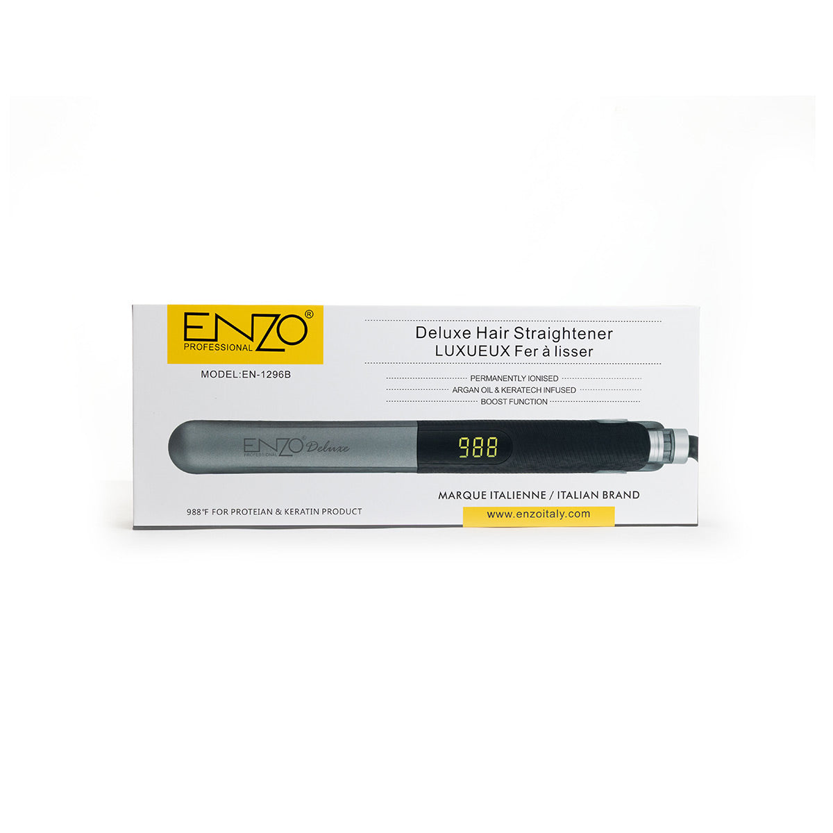 Original Enzo Deluxee Hair Straightener EN-1296B