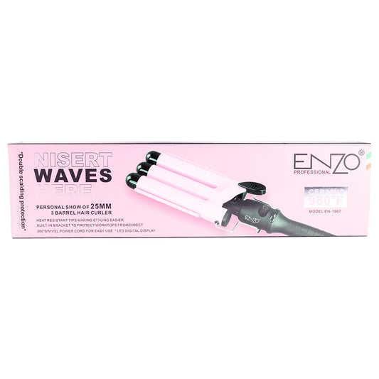 Original Enzo 25MM 3 Barrel Hair Curler EN-1967