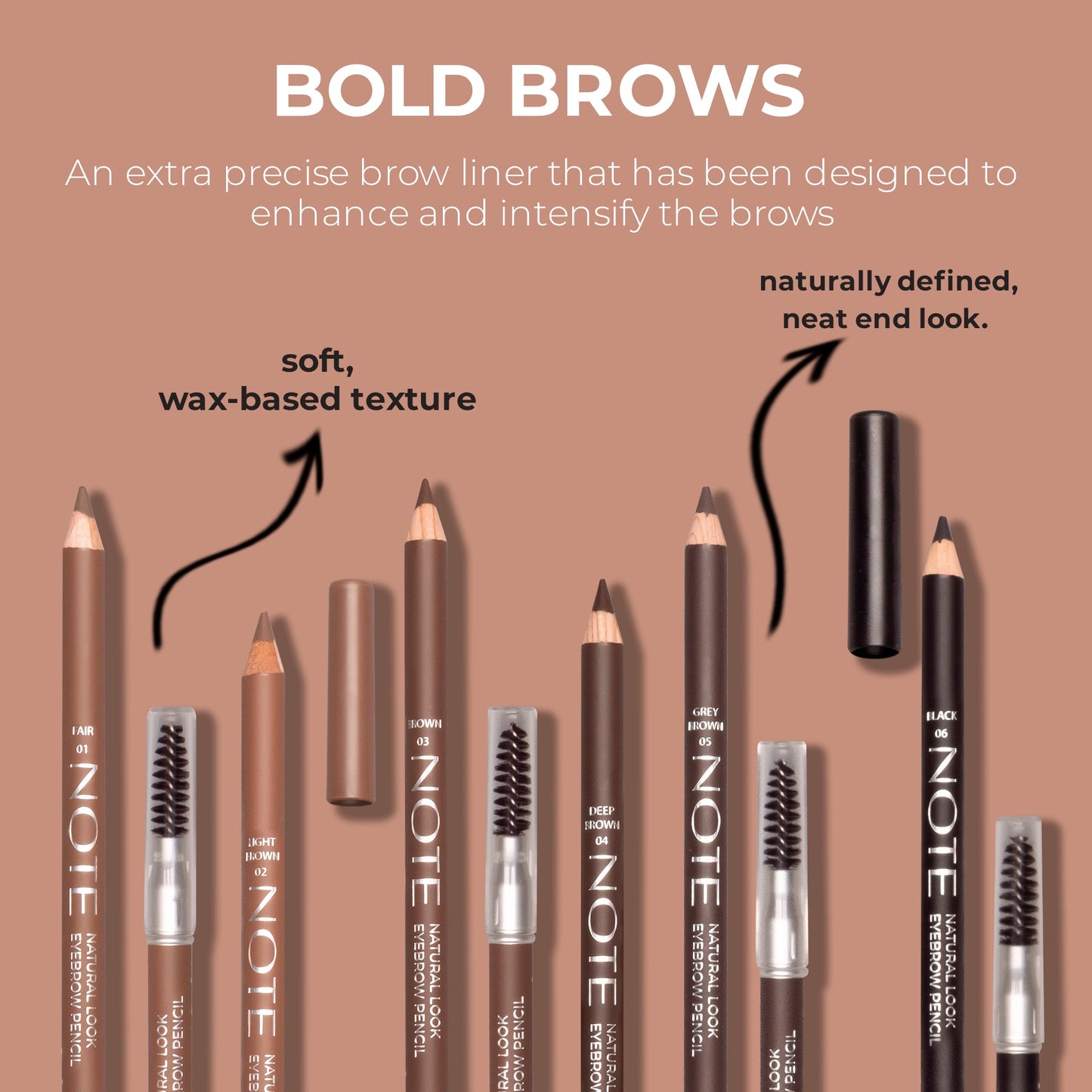 NOTE NATURAL LOOK EYEBROW PENCIL