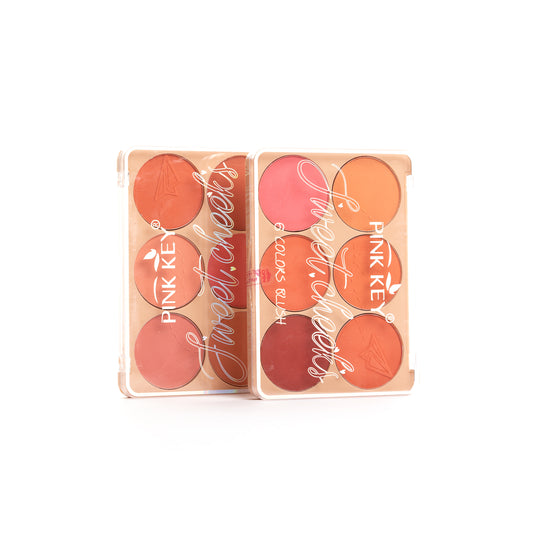 6 Colors Blusher By Pink Key