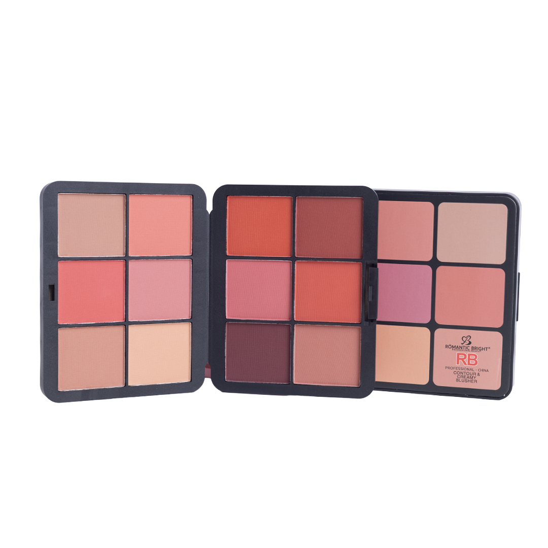 Creamy Blush & Contour Palette By Romantic Bright
