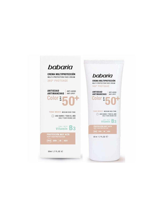 Multi Protection Face Cream Spf50+ Color 360 Photoage By Babaria