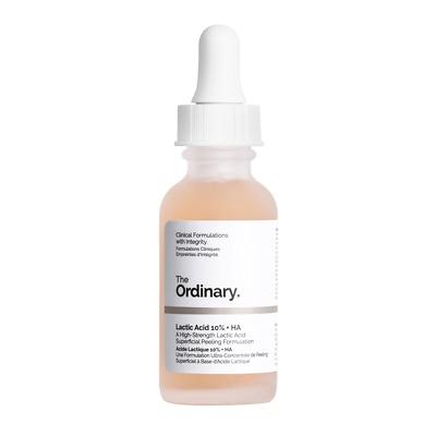 The Ordinary Lactic Acid 10% + HA 2%.